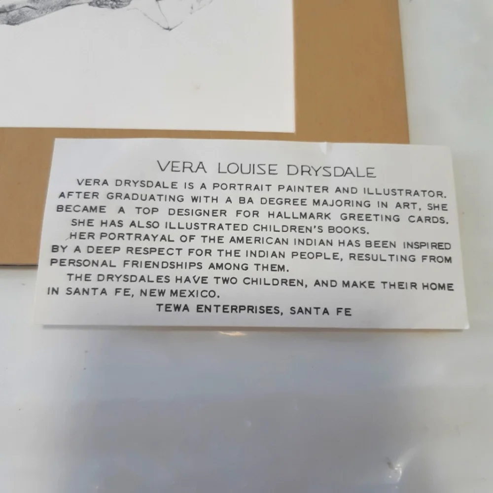 Vintage 70s Vera Louise Drysdale mother and child artwork 8"x10" print - Picture 4 of 6